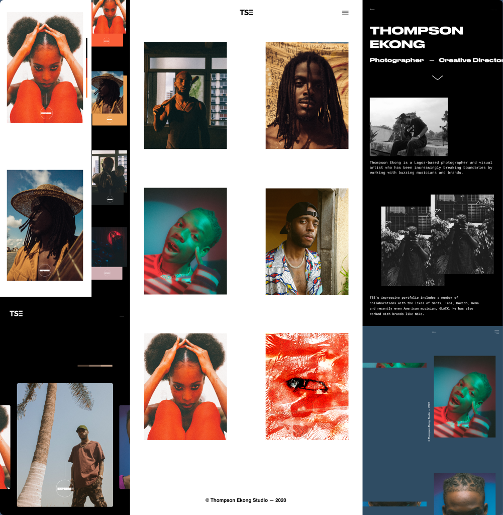 TSE Studio design iterations